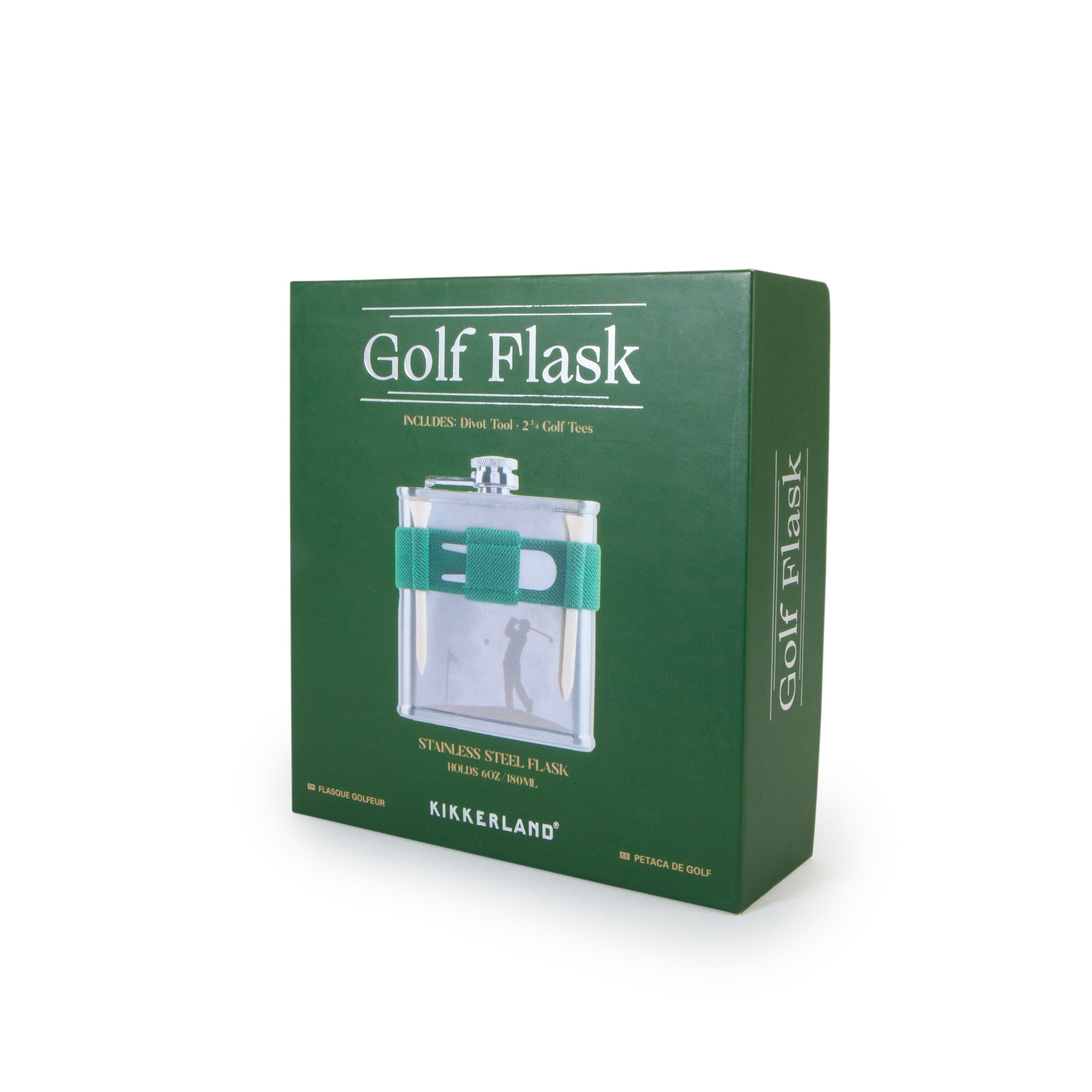 Premium Stainless Steel Golf Flask - Leak Proof & Insulated for Hot & Cold Drinks - Perfect for Golf Outings, Camping & Outdoor Adventures