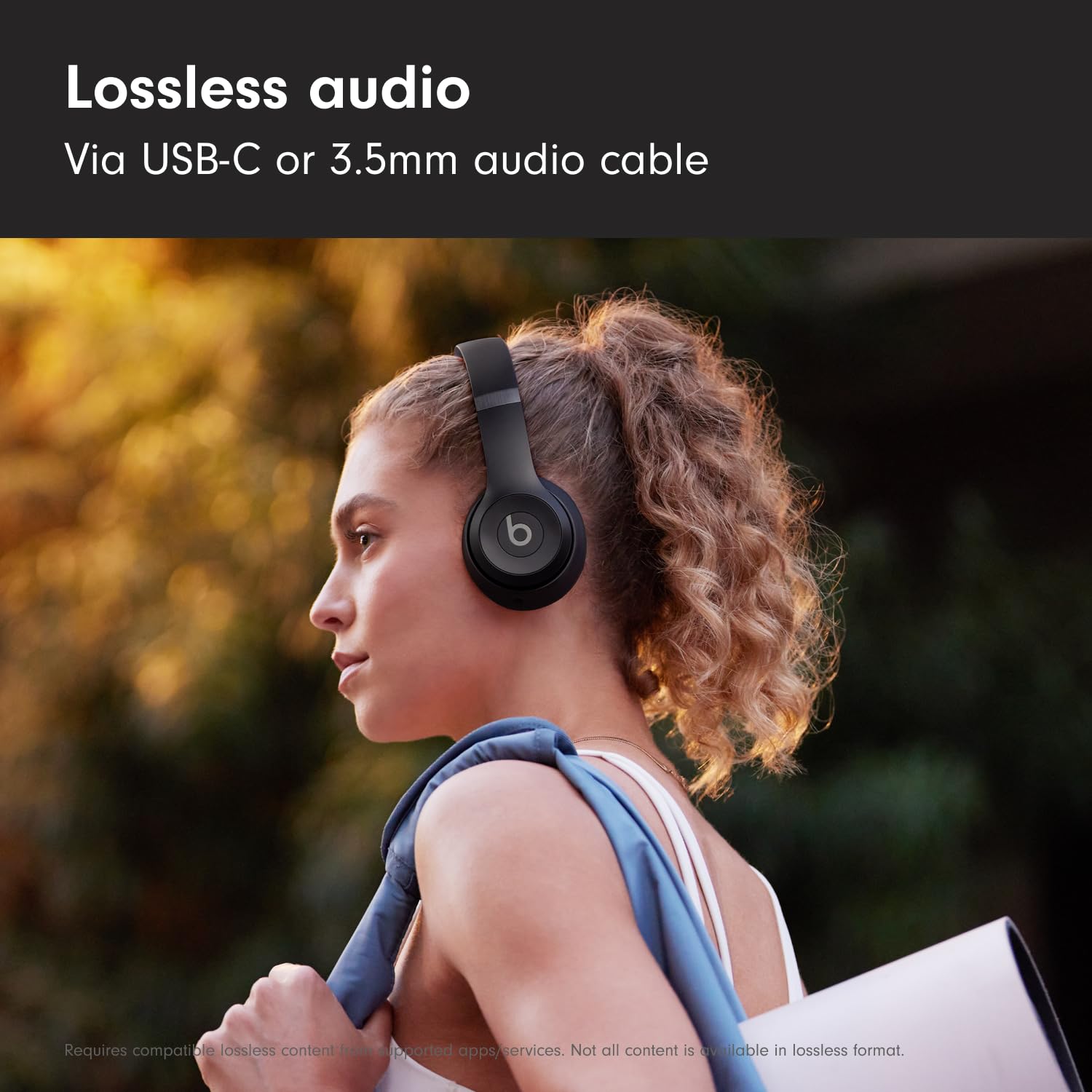 Beats Solo 4 Wireless Bluetooth On-Ear Headphones - 50H Battery, Apple & Android Compatible, Noise Isolation - Matte Black for Workout, Travel & Music Lovers