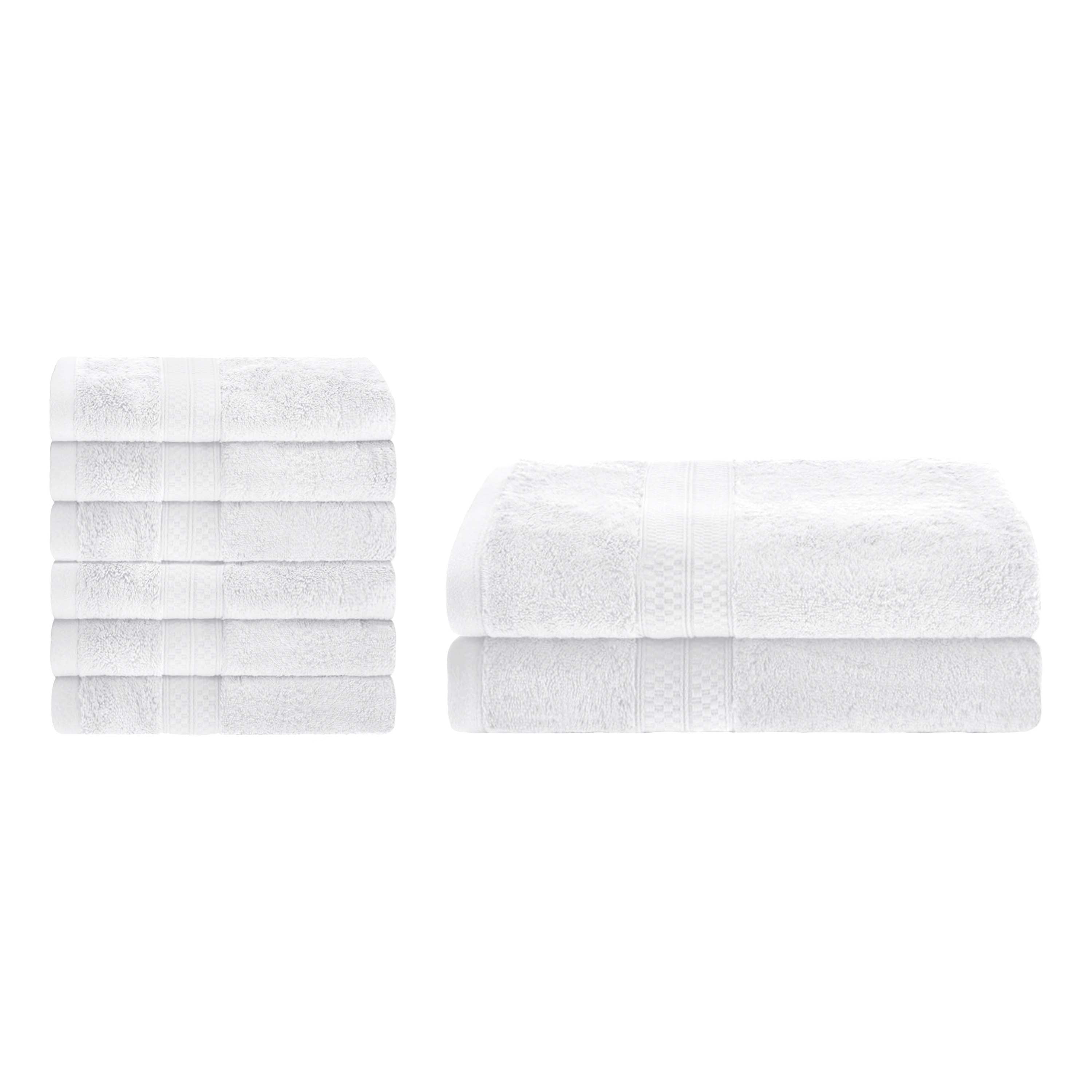Ultra Soft Rayon Bamboo Cotton Blend Bath & Hand Towel Set | Eco-Friendly, Absorbent & Luxurious for Spa, Bathroom & Guest Use