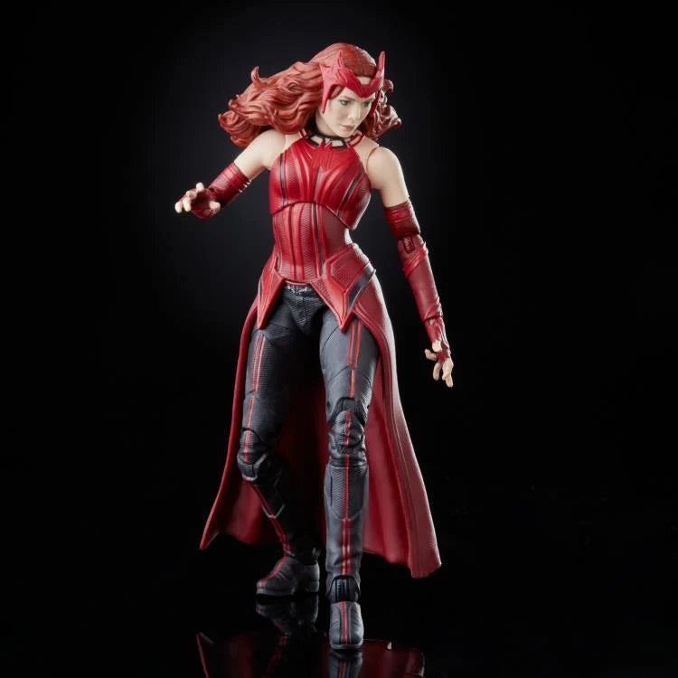 WandaVision Marvel Legends Scarlet Witch Action Figure (Captain America Flight Gear BAF) - Collectible Toy for Marvel Fans & Display