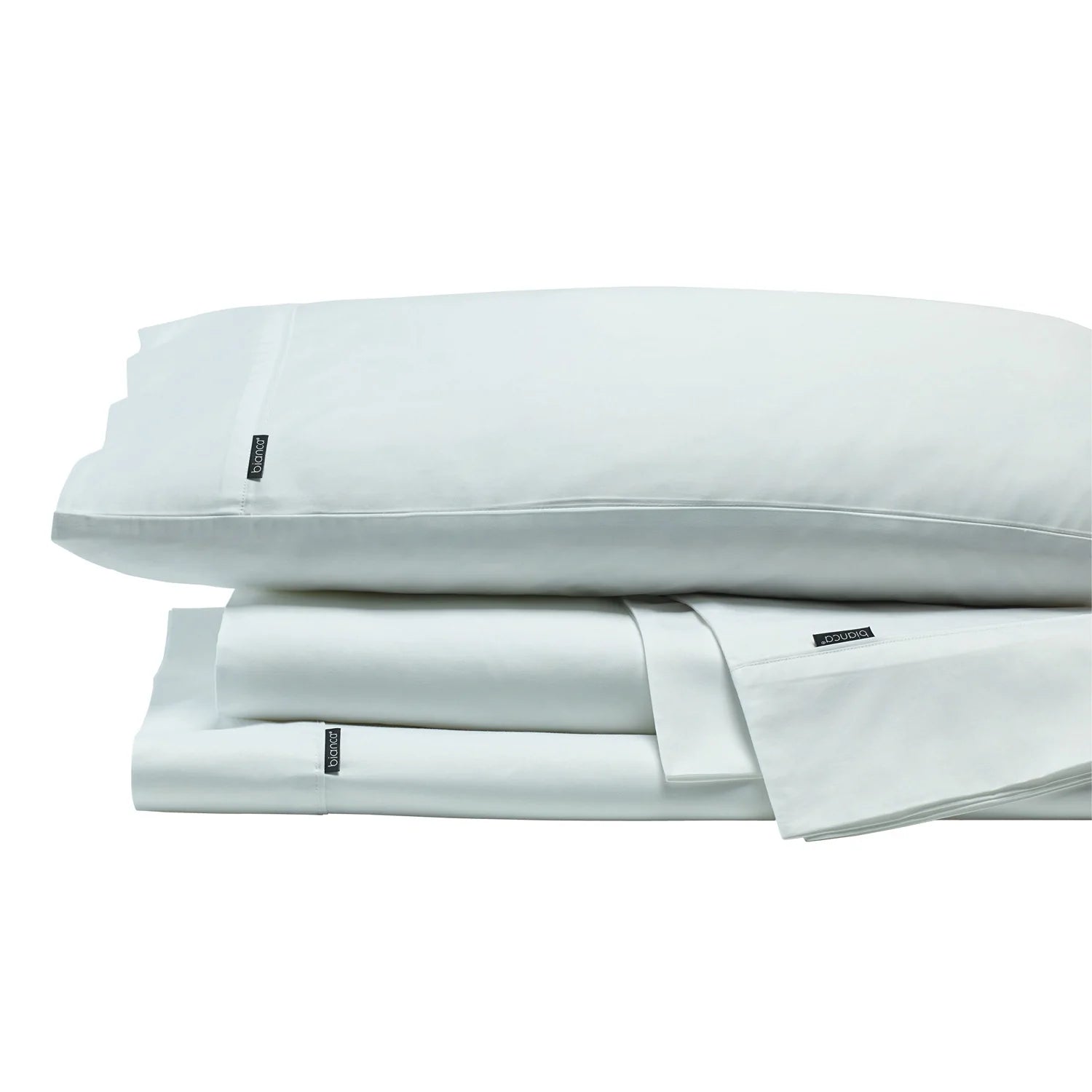 Kingston 500TC Premium Cotton Sateen Sheet Set - White by Bianca | Luxury Bedding for Hotels, Guest Rooms & Master Bedrooms