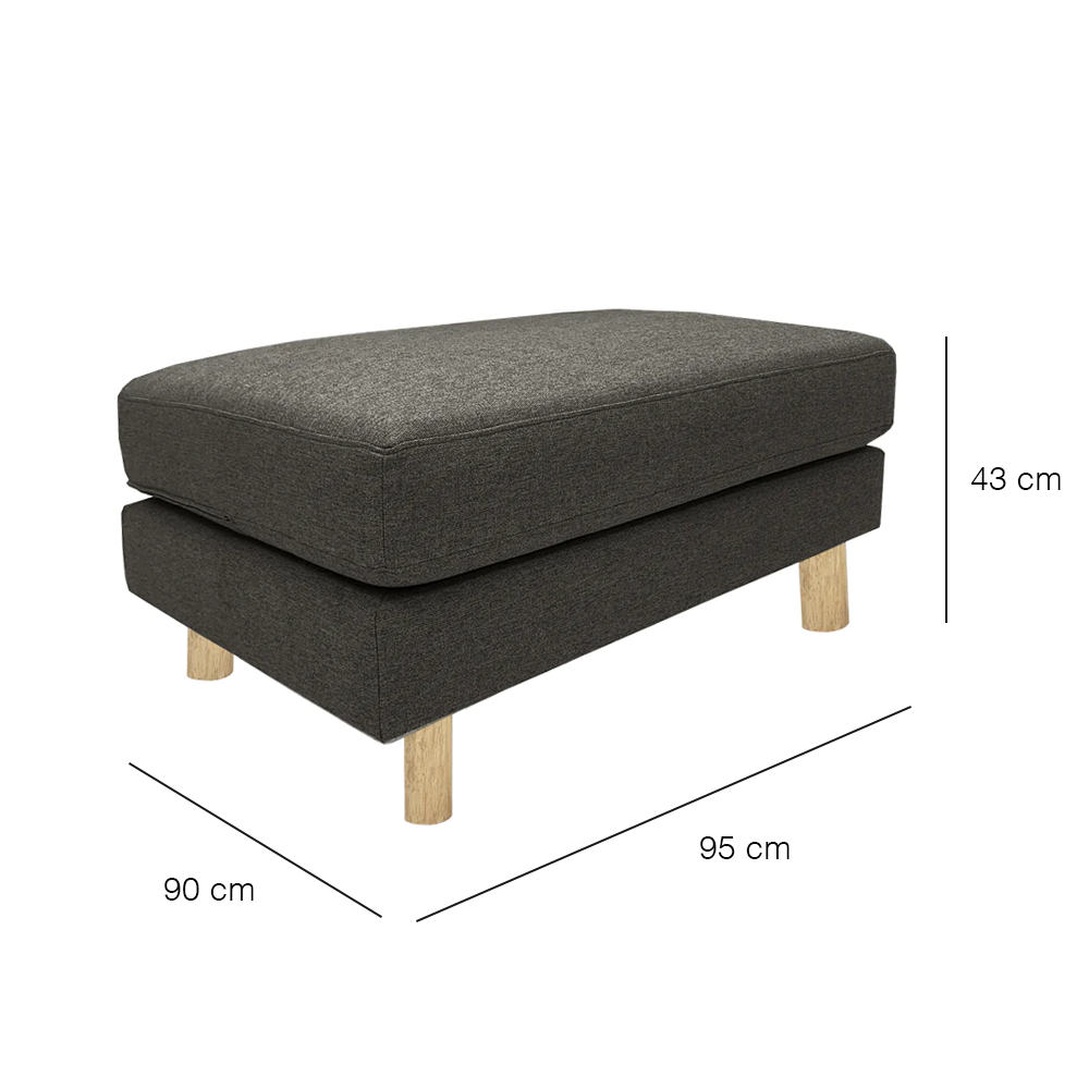 Toby Ottoman EcoClean - Waterproof & Stain-Resistant Storage Bench for Living Room, Bedroom, Entryway | Modern Fabric Footrest with Hidden Storage | Easy to Clean & Durable Design for Home Decor