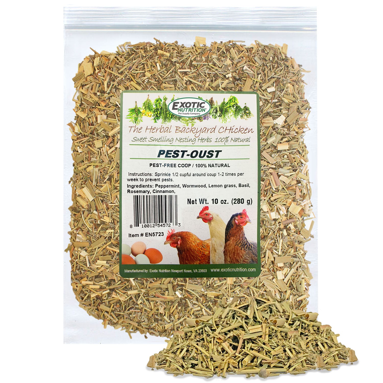 Natural Pest Control for Chicken Coops - Organic Backyard Chicken Nesting Herbs to Repel Mites & Insects | Safe for Hens & Eggs | Ideal for Poultry Farms & Homesteads