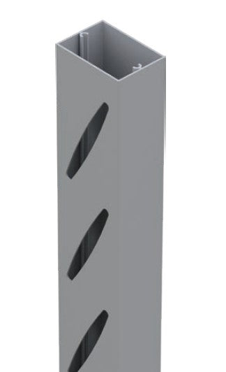 60mm x 42mm Slotted Mid Rail with 9mm Spacing - 5800mm Long Aluminum Profile for Industrial Shelving & Storage Systems