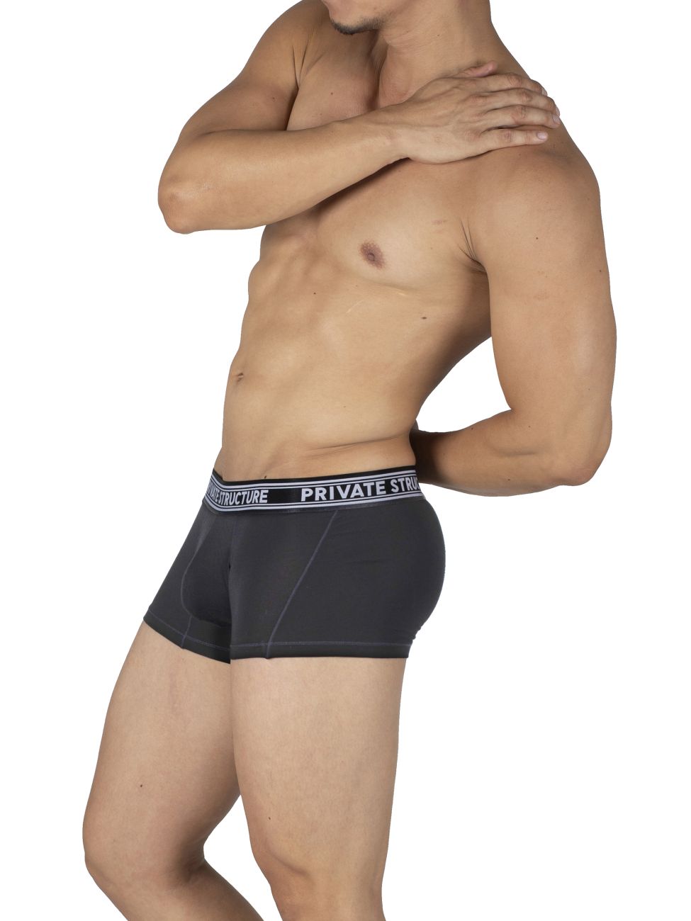 Private Structure Mid Waist Trunk - Comfortable Men's Underwear for Everyday Wear | Breathable Cotton Boxer Briefs | Perfect for Workout, Lounge & Sleep