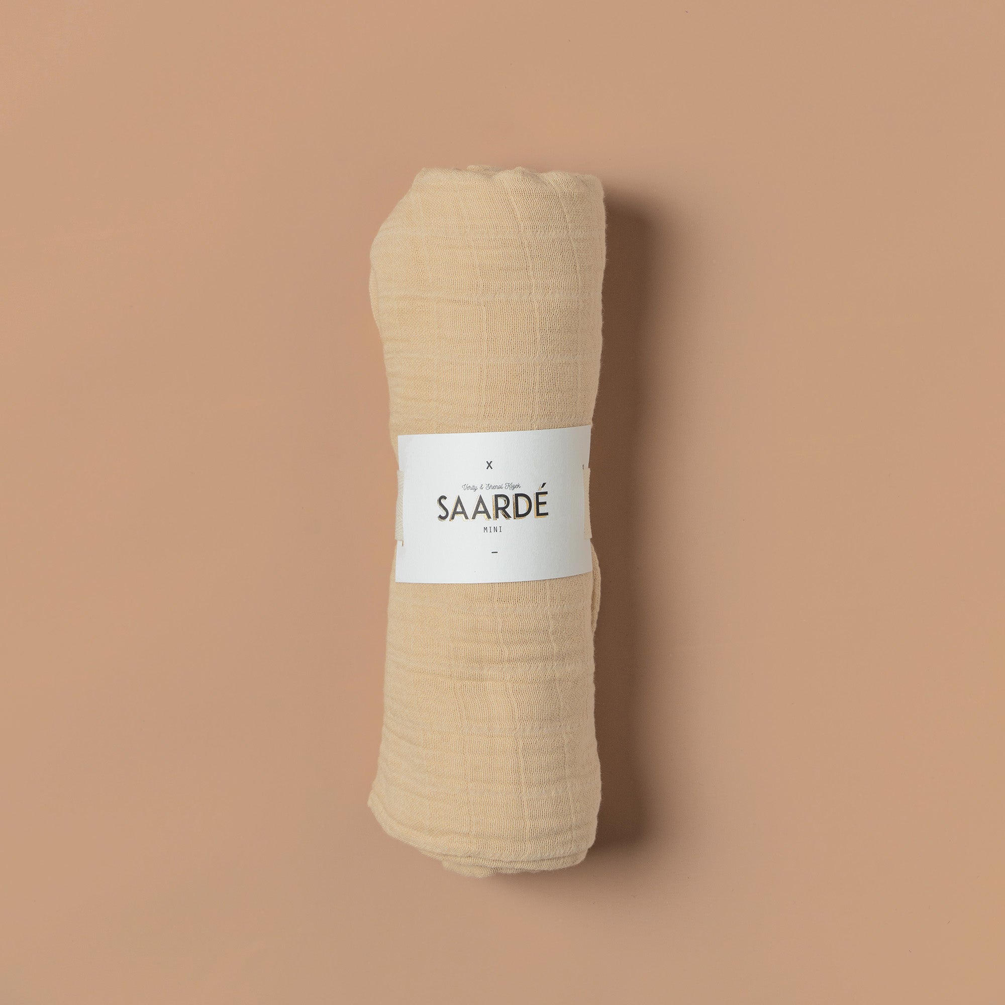 Premium Lightweight Muslin Baby Blanket - Soft & Breathable Nutmeg Color for Newborns & Toddlers - Perfect for Swaddling, Nursing, and Stroller Use