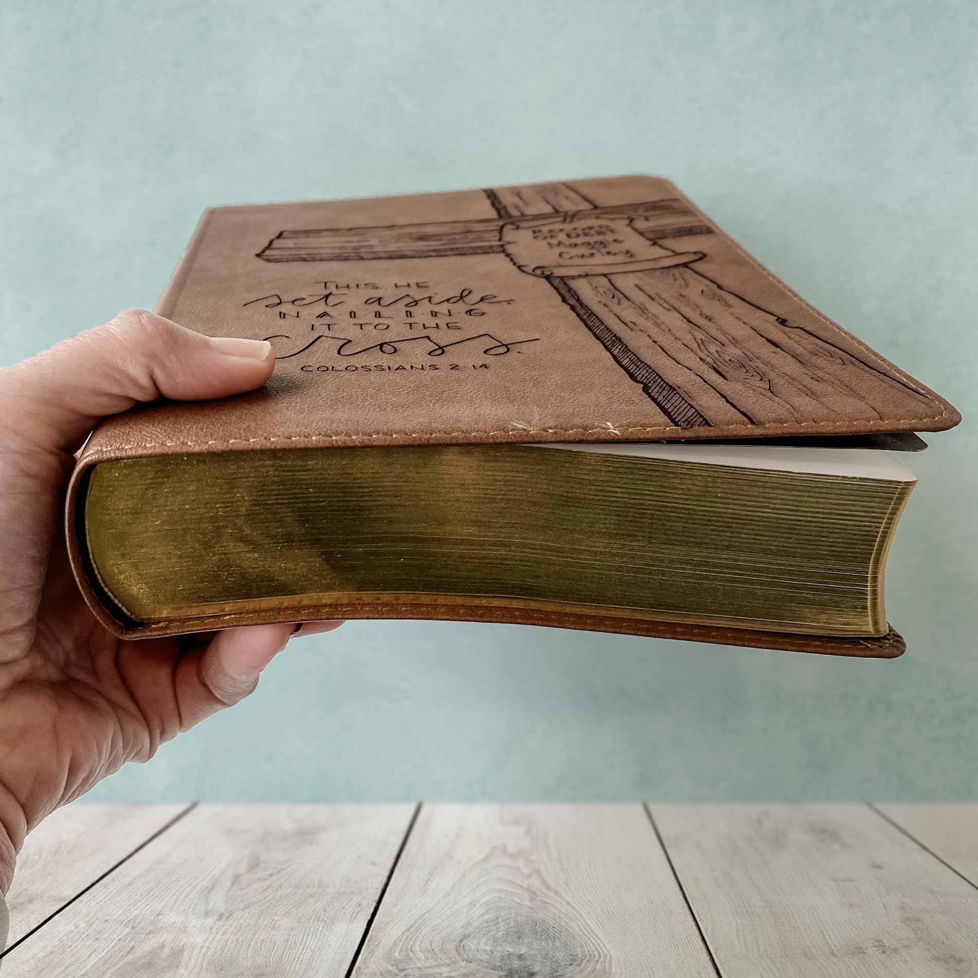 KJV Wide Margin Large Print Bible - Personalized Red Letter Edition for Gifting & Study