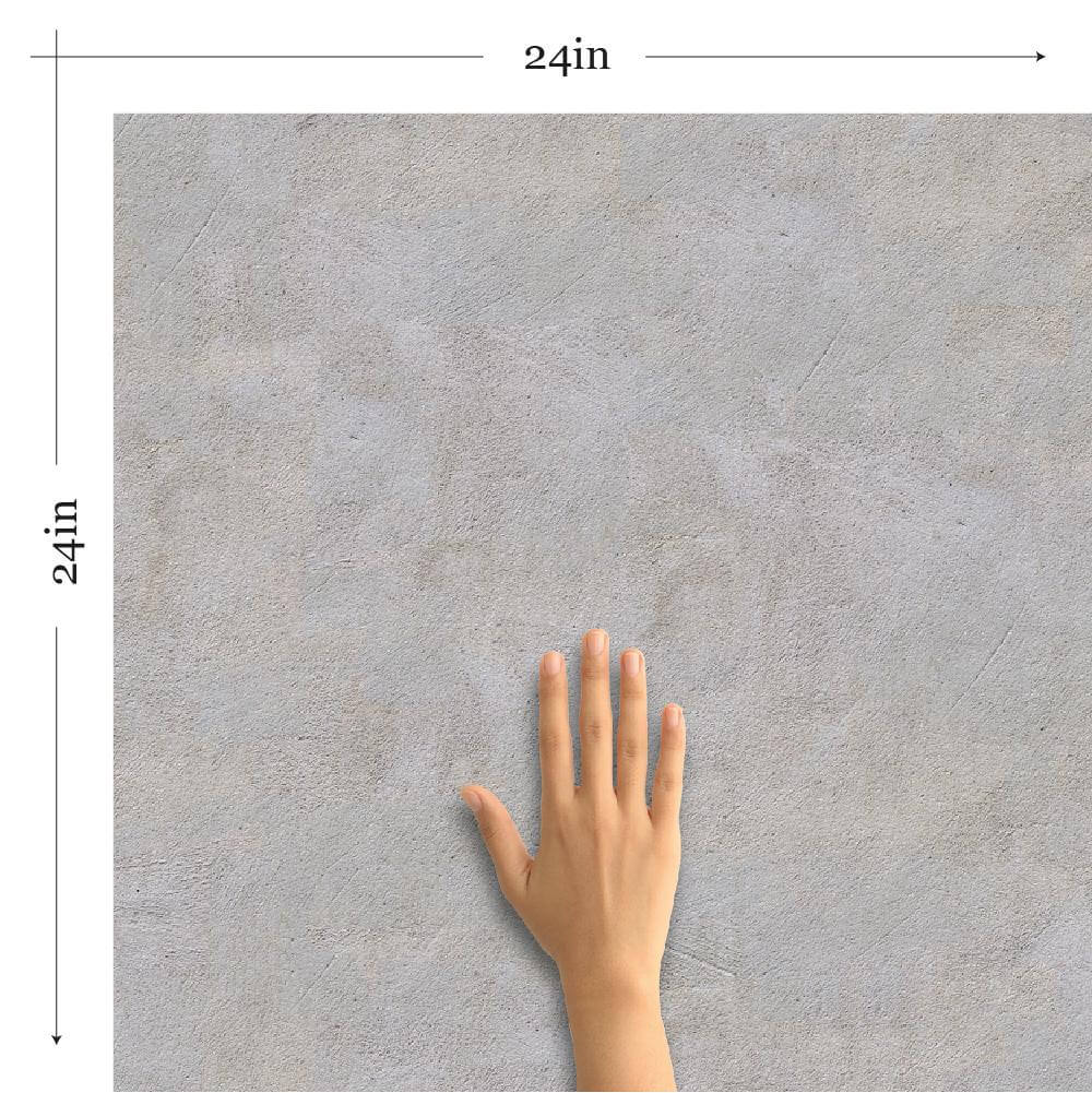Grey and Brown Faux Cement Texture Peel and Stick Removable Wallpaper - Easy DIY Home Decor for Bedroom, Living Room & Office