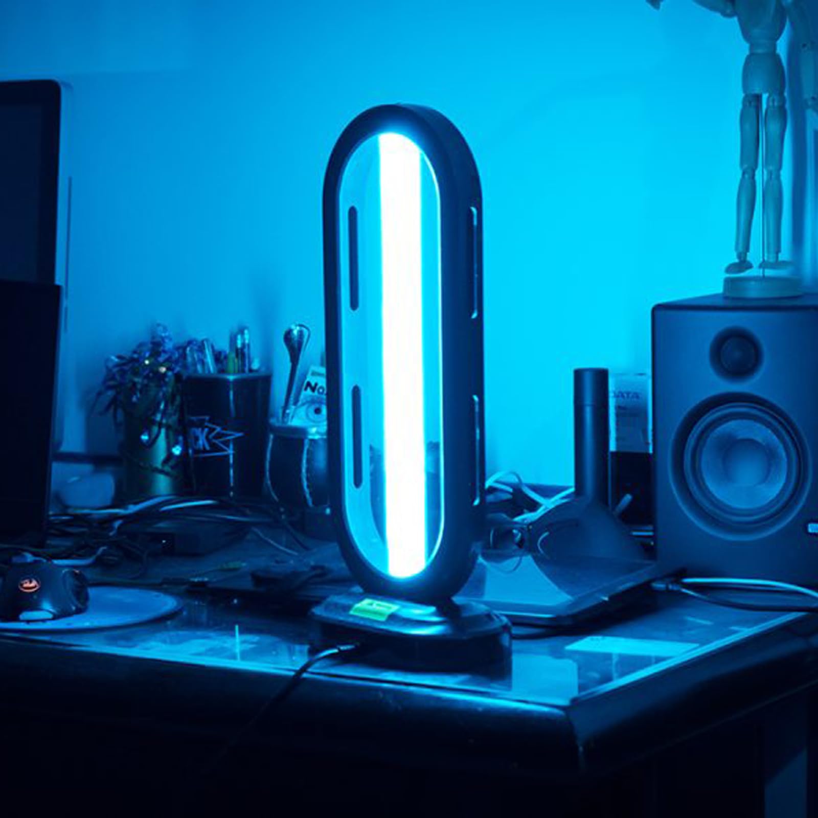 Lumivyx Haloclean Air Purifier with 3 Timer Settings & Remote Control - Black - Perfect for Bedroom, Living Room, and Office Air Purification