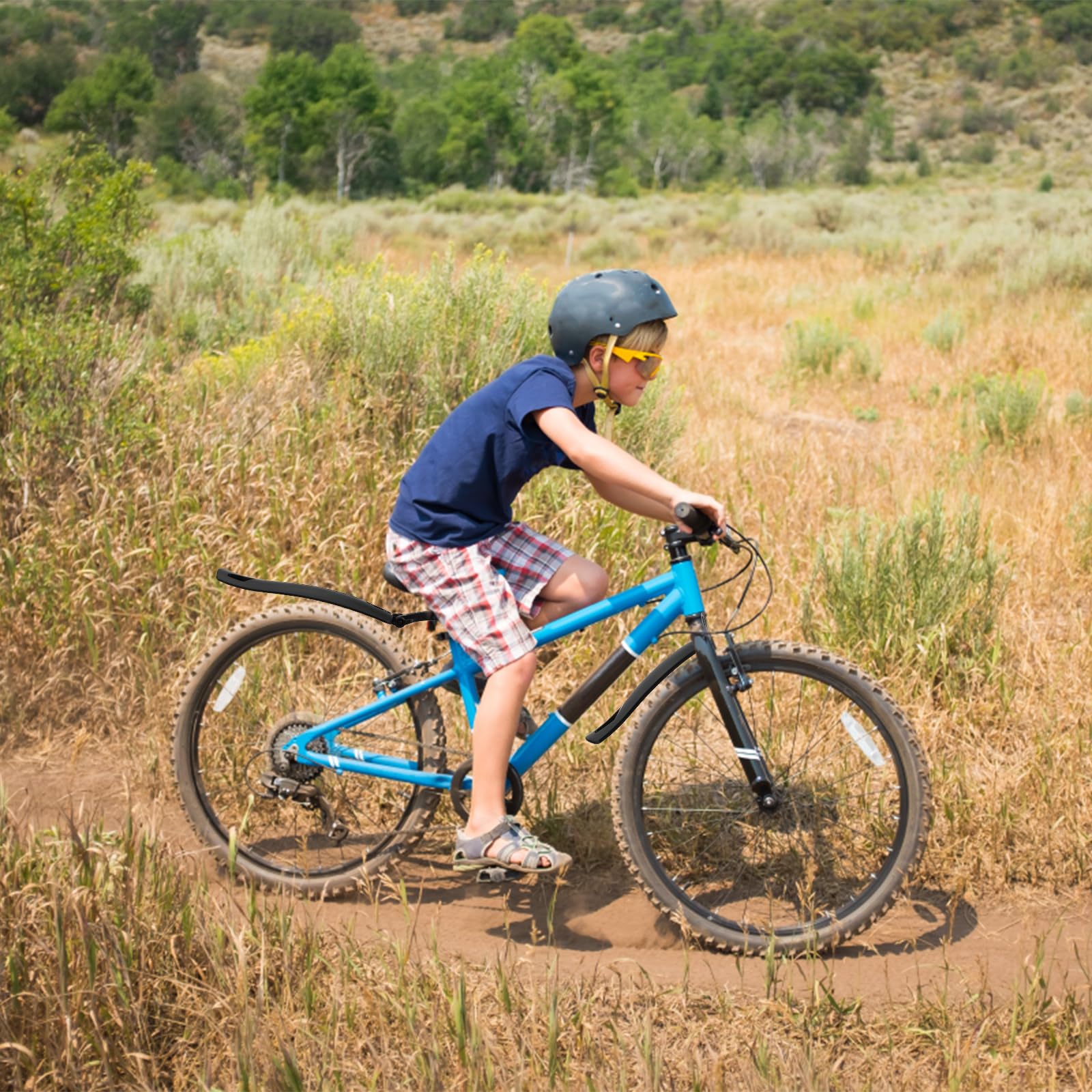 Oumers Kids Bike Fenders - Adjustable Front & Rear Mud Guards for 12-16 Inch Bicycles | Easy Install Cycling Mudguard for Children's Bikes | Perfect for Rainy Day Commutes & Off-Road Adventures
