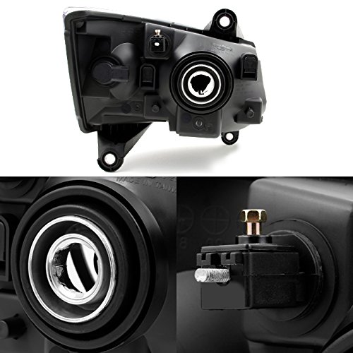 AKKON Replacement Headlights for Dodge Grand Caravan - Black LED Headlamp Assembly Pair (Driver & Passenger Side) | Durable Auto Lighting Upgrade for Night Driving & Off-Road Adventures
