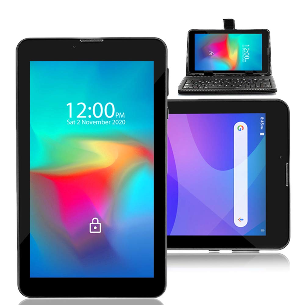 Indigi® Slim 7-inch Factory Unlocked GSM 4G LTE Dual Core Tablet PC Phone with Android Pie OS - Includes Free Keyboard for Work, Study & Entertainment
