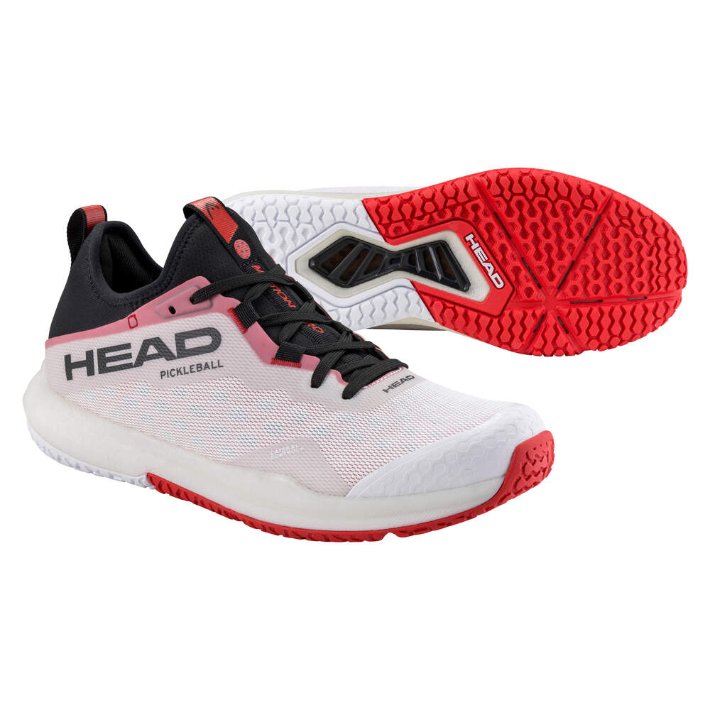 Head Motion Pro Men's Pickleball Shoes - Lightweight Tennis Shoes for Men with Cushioning & Support - White - Perfect for Pickleball, Tennis & Court Sports