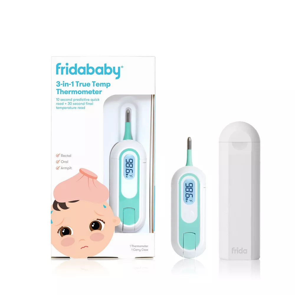 3-in-1 True Temp Digital Thermometer - Instant Read for Cooking, Meat, Liquids & Bath Water - Accurate Kitchen & Baby Safety Essential