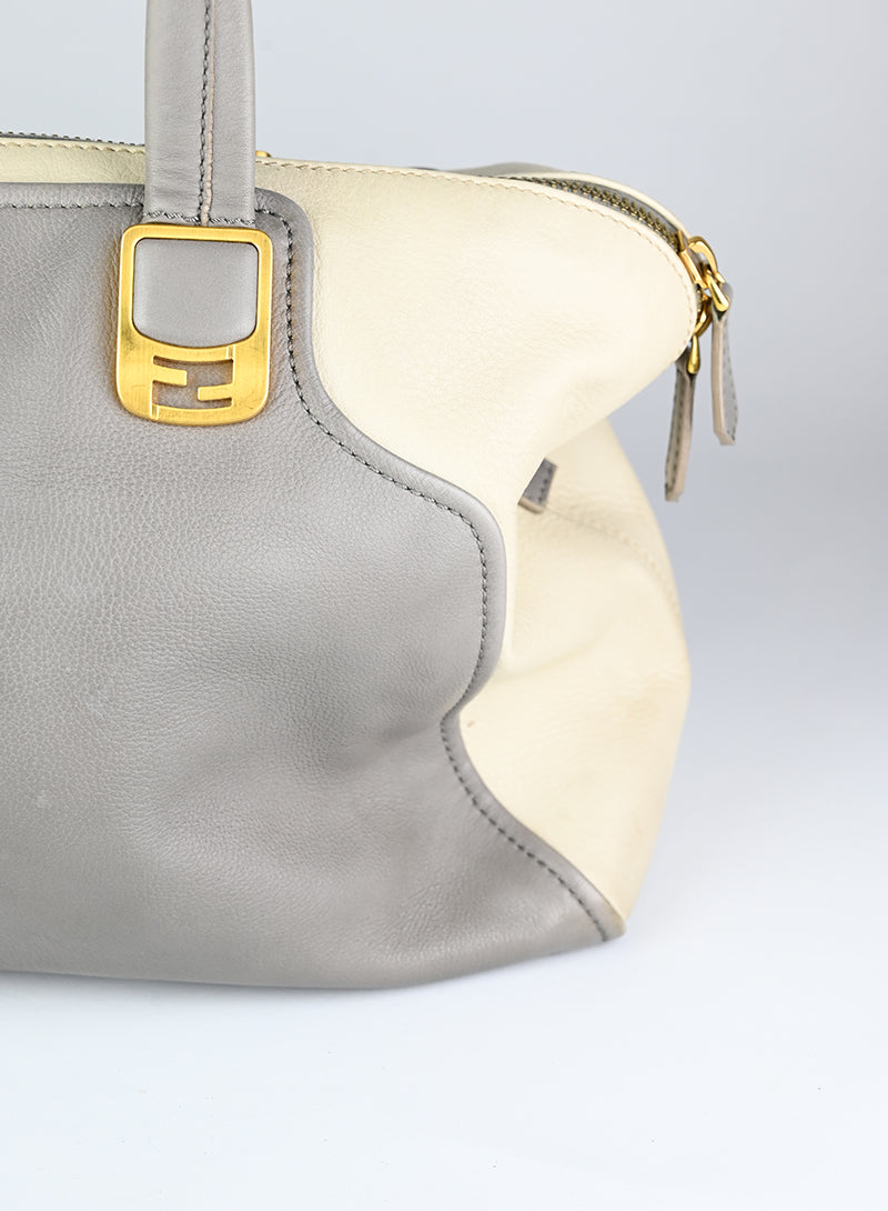 Fendi Chamaleon Leather Handbag in Grey - Stylish & Luxurious Crossbody Bag for Women, Perfect for Work, Travel & Evening Events