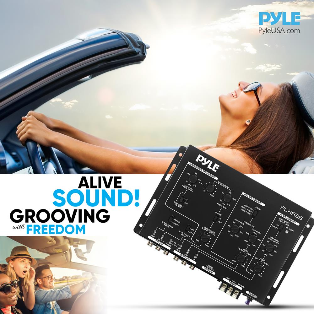 3-Way Electronic Crossover - High-Quality Audio Signal Splitter for Car & Home Stereo Systems | Perfect for DJs, Musicians & Audiophiles
