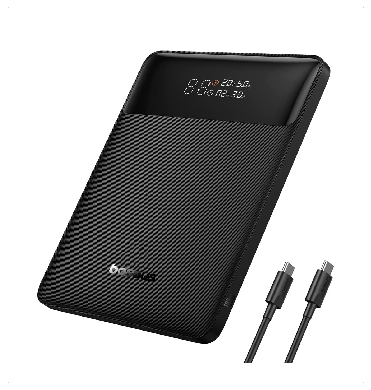 Baseus 100W Blade USB C Laptop Power Bank - 20000mAh Portable Charger for MacBook Air, Dell, HP, iPad, iPhone, Samsung Galaxy, Switch & Steam Deck | Super Fast Charging Slim Battery Pack for Travel, Work & Gaming