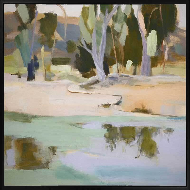 Dreamy Pond Canvas Art Print - Handmade Nature Landscape Wall Decor for Living Room, Bedroom & Office - Perfect for Home & Office Decor