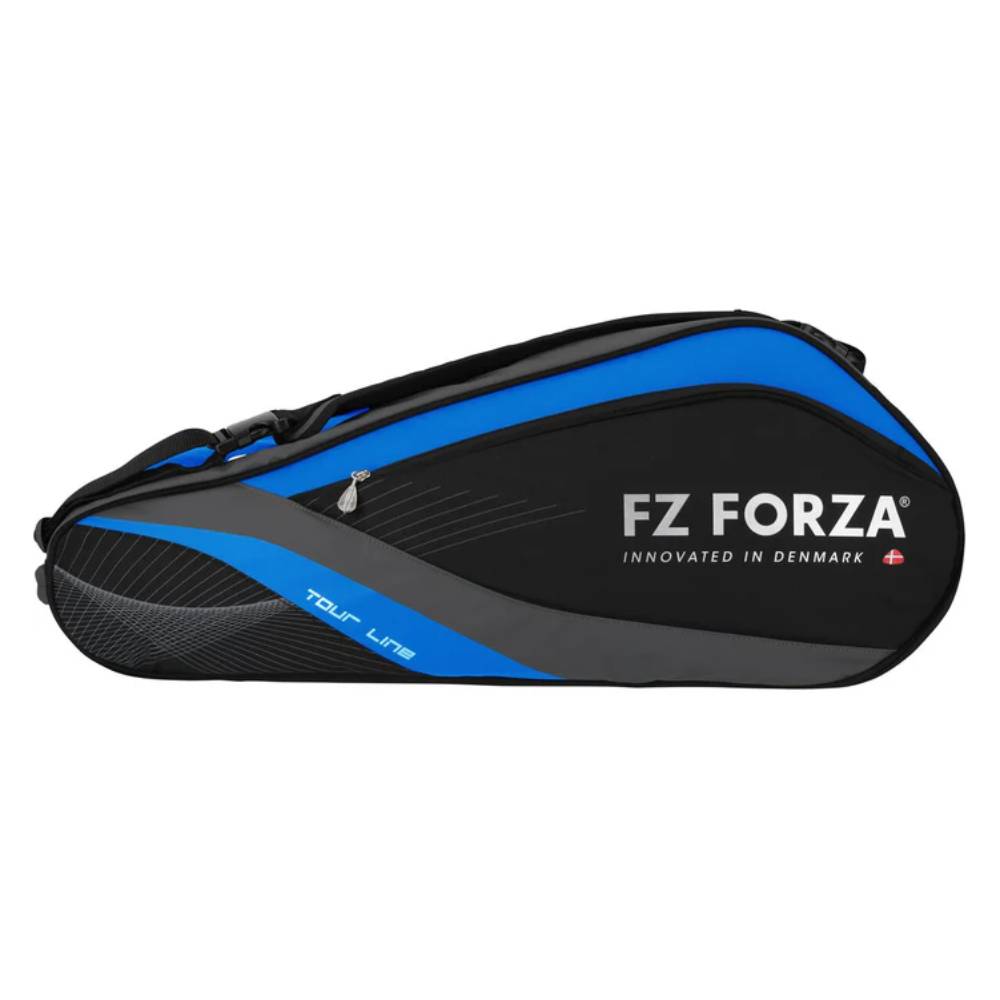 Forza Tour Line 6 Pack Tennis Racquet Bag - Electric Blue | Premium Multi-Racquet Tennis Bag for Players & Coaches | Perfect for Tournaments, Training & Travel