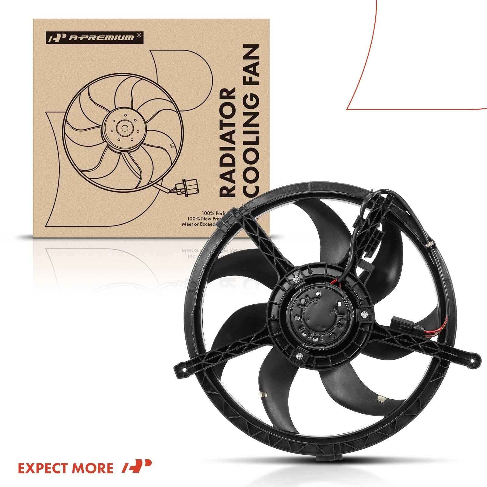 Premium Engine Radiator Cooling Fan Assembly for Mini Cooper 2007-2016, Countryman 2011-2016, Paceman 2013-2016 | High-Performance Cooling Solution for Hot Weather & Heavy Traffic Driving