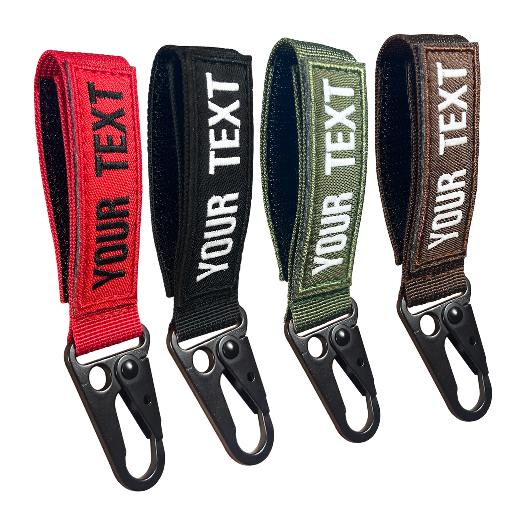 Custom Personalized Keychain - Embroidery Key Tag & Luggage Tag Accessories for Backpacks, Cars, Motorcycle | Unique Gift Idea for Travel, Home & Vehicle Organization