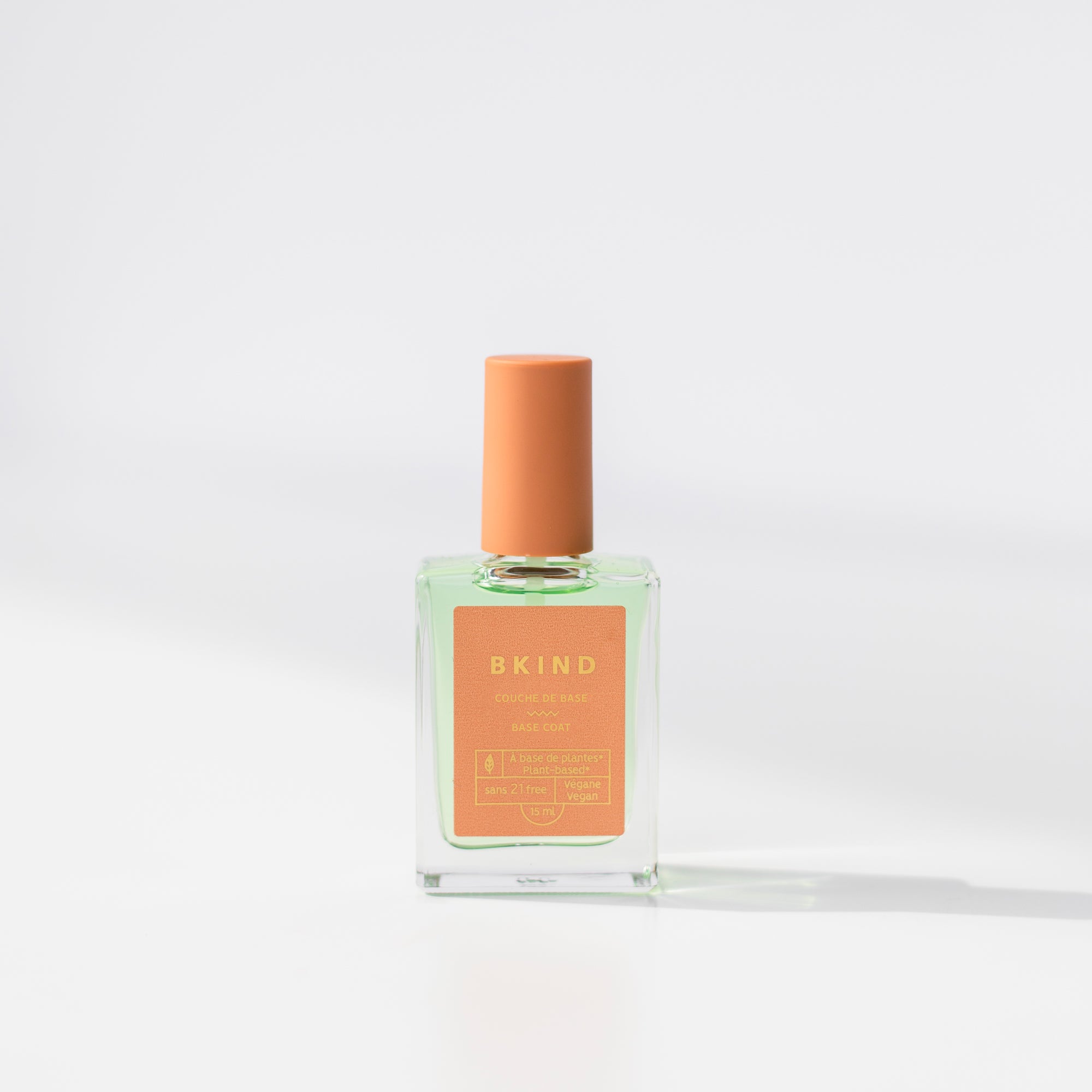 Long-Lasting Nail Polish Base Coat with Squalane - Strengthens & Protects Nails - Perfect for Manicures, Gel Polish Prep & Nail Care Routine