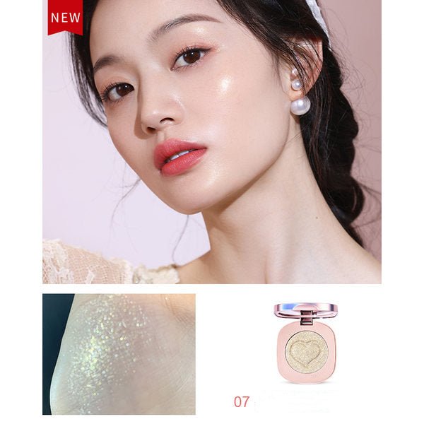 CHIOTURE Monochrome Diamond Highlighter Powder - Shimmering Face & Body Makeup for Contouring, Glowing Skin - Perfect for Parties, Photos & Everyday Wear