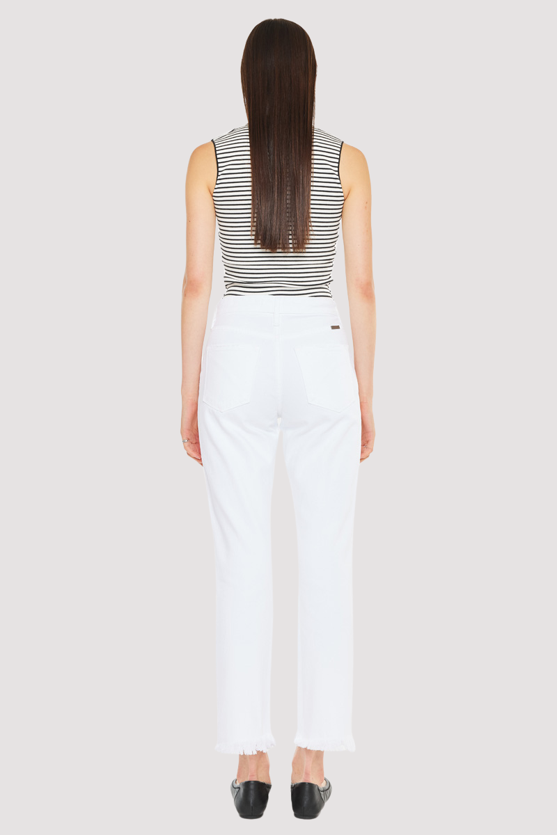 Cammie High Rise Straight Leg Jeans for Women - Stretch Denim Pants, Comfortable & Flattering Fit - Perfect for Casual Wear, Office, and Date Nights