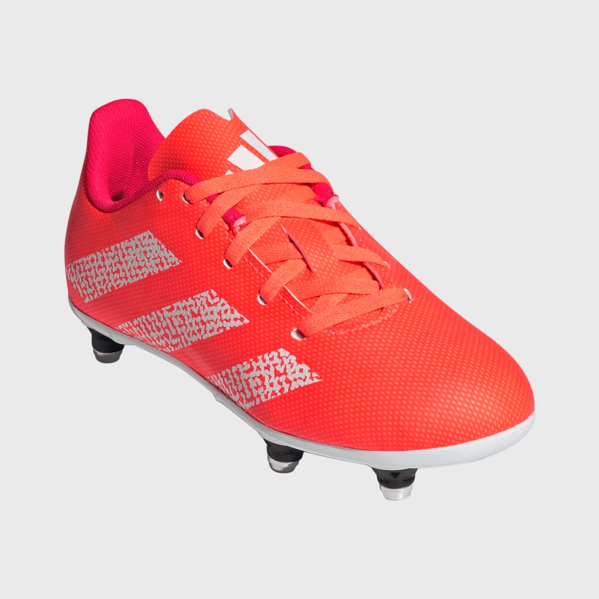 Adidas Junior SG Rugby Boots for Kids - Solar Orange | Firm Ground Soccer Cleats for Youth Rugby & Football Matches | Perfect for Outdoor Sports & Training