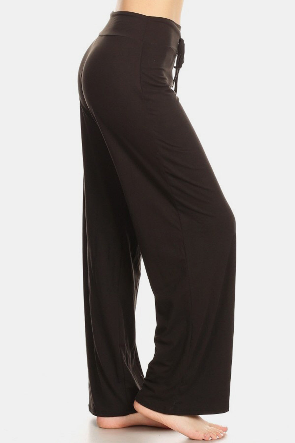 Leggings Depot High Waist Yoga Pants with Drawstring - Wide Leg Lounge Pants for Women - Perfect for Yoga, Workout, and Casual Wear