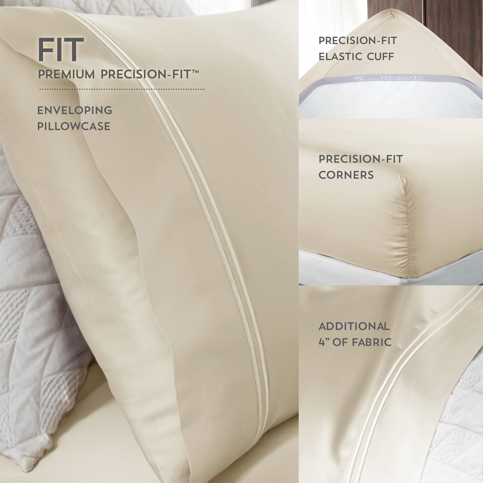 Premium 4-Piece Modal Sheet Set - Soft Breathable Bedding for Ultimate Comfort - Perfect for Home, Hotel, and Guest Room Use