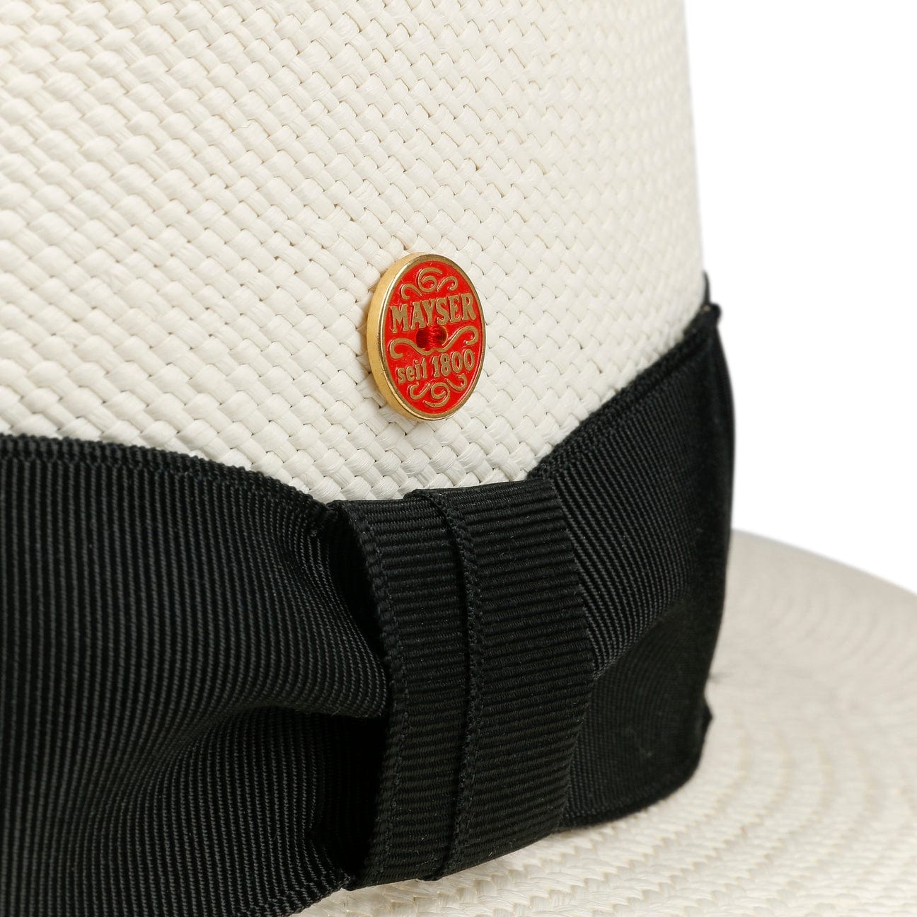 Mayser Nizza Panama Hat for Men & Women - Lightweight Breathable Straw Summer Hat for Beach, Travel, and Outdoor Activities
