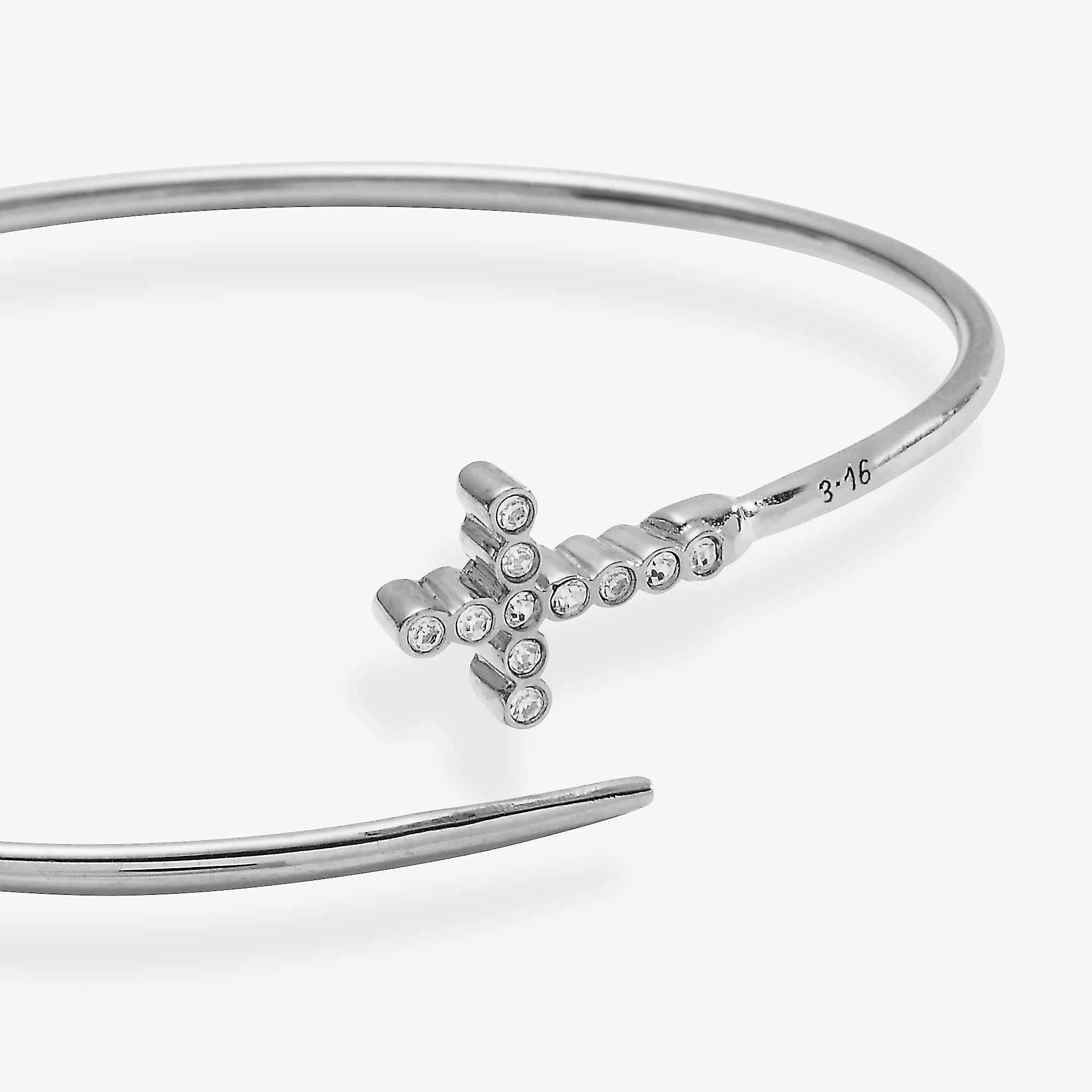 Faith Bespoken Cross Cuff Bracelet - Elegant Religious Jewelry for Women - Perfect for Church, Weddings & Everyday Wear