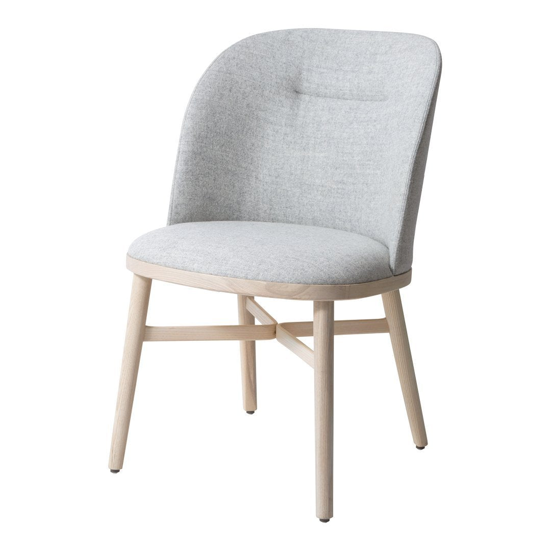 Modern Bund Dining Chair - Sturdy Wooden Frame & Comfortable Upholstered Seat - Perfect for Kitchen, Dining Room, Breakfast Nook & Small Spaces