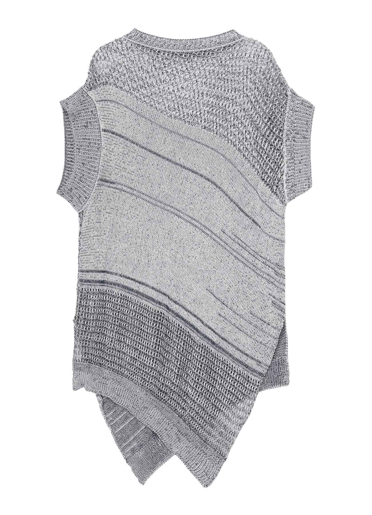 Code Yarn Mesh Long Knit Vest for Women - Lightweight Open Front Cardigan, Boho Chic Lace-Up Layering Piece - Perfect for Spring & Fall Outfits, Casual & Office Wear