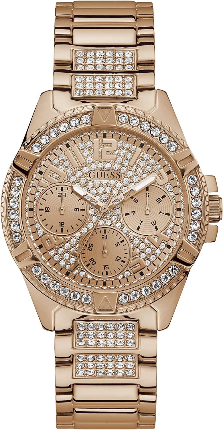 Guess W1156L3 Women's Fashion Watch - Elegant Stainless Steel Bracelet, Water Resistant for Everyday Wear | Perfect for Office, Dating & Special Occasions