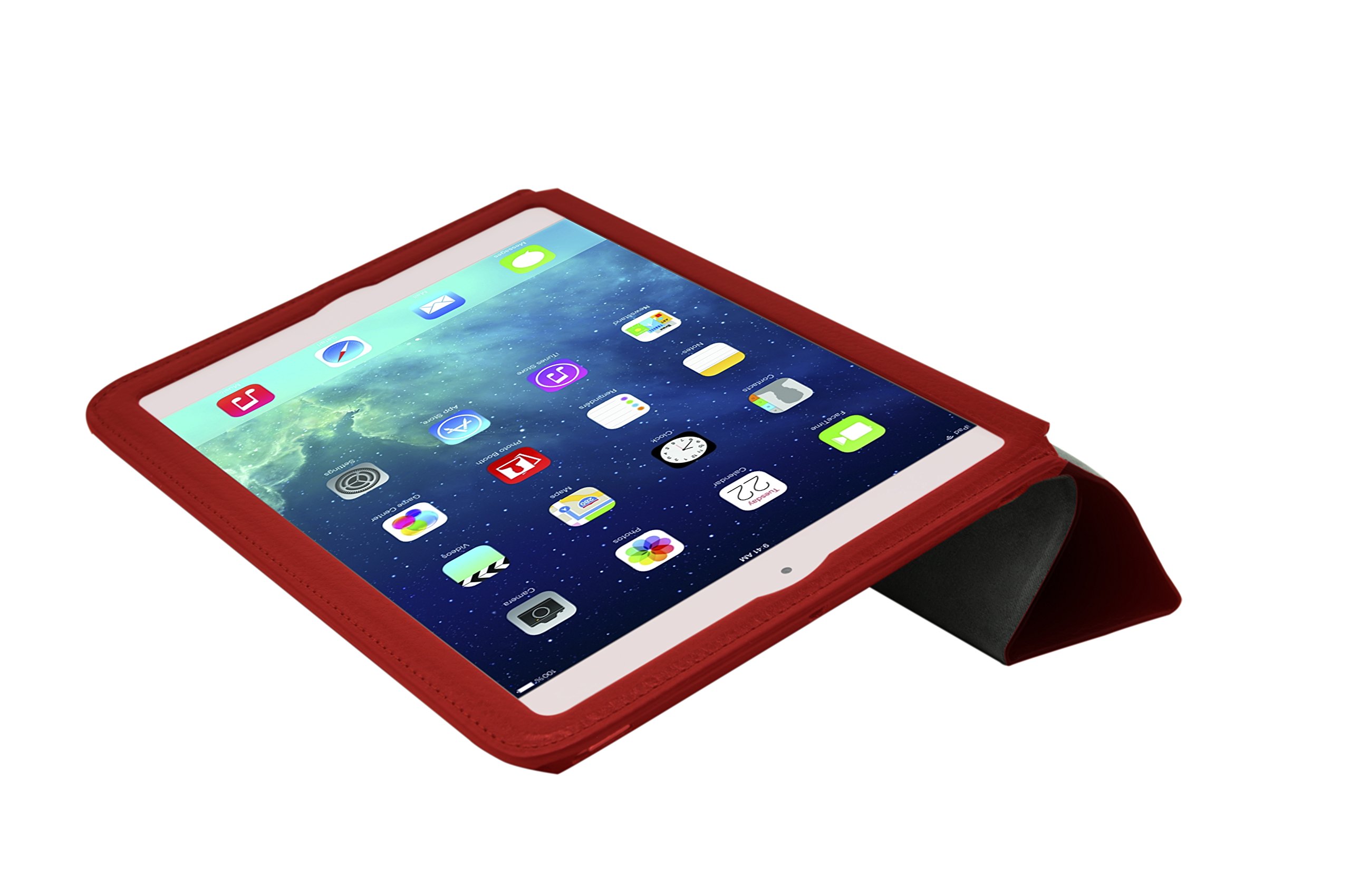 Slim Fit iPad Air Carrying Case with Retail Packaging - Red - Perfect for Travel, Work & School Accessories