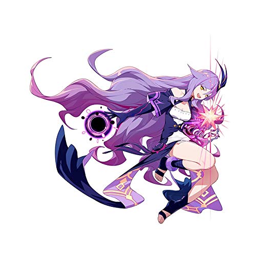Honkai Impact 3 Magician Girl Anime Vinyl Stickers - 5.1'' Waterproof Decals for Car, Laptop, Surfboard & Windows - Cute Anime Character Decoration for Gamers & Anime Fans - Perfect for Personalizing Vehicles, Tech Gear & Sports Equipment