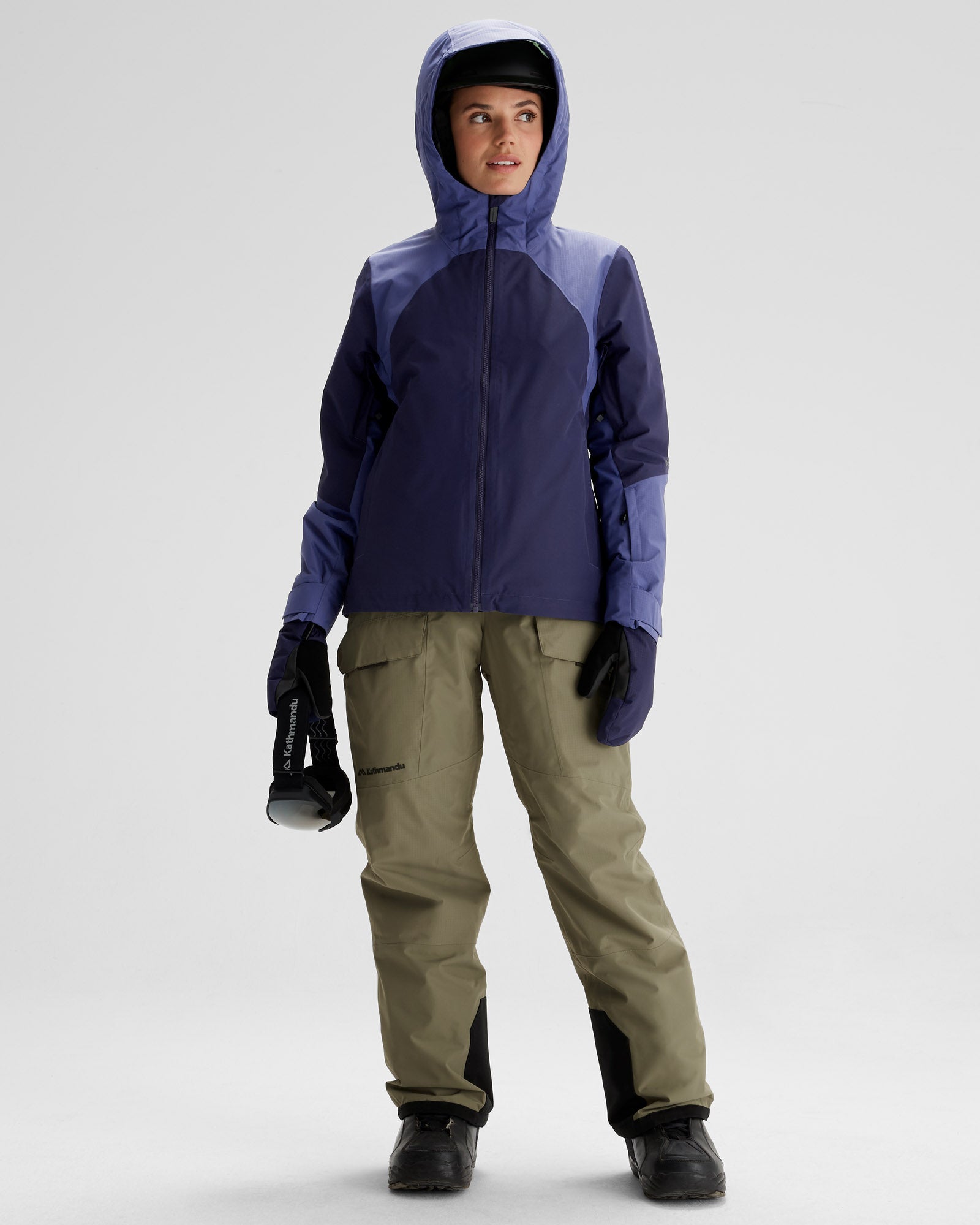 Women's PWDR Days 2L Insulated Waterproof Snow Jacket - Dark Horizon/Horizon Line - Winter Sports & Outdoor Activities