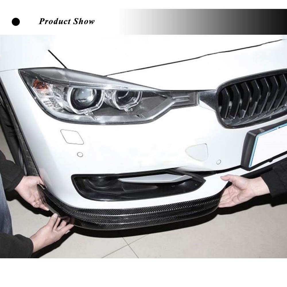 BMW 3 Series F30 Carbon Fiber Front Apron Lip Spoiler - Compatible with 320i 325i 328i 335i Sedan (2012-2015) | Aggressive Styling & Enhanced Aerodynamics for Street Racing & Car Shows