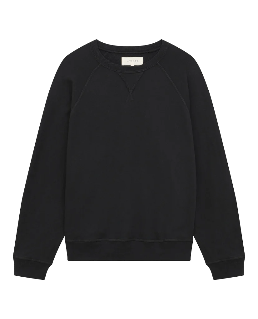 The Slouch Sweatshirt - Solid Almost Black | Oversized Comfort Pullover for Women | Perfect for Casual Wear, Lounging & Street Style Fashion