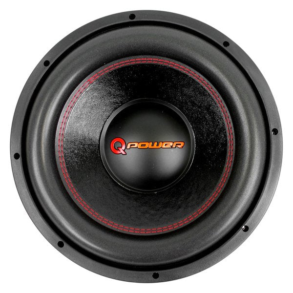 Qpower QPF12DSUPER 12 Inch 3000W 4 Ohm DVC Car Subwoofer - High Performance Bass for Car Audio Systems, Home Theater & DJ Setups
