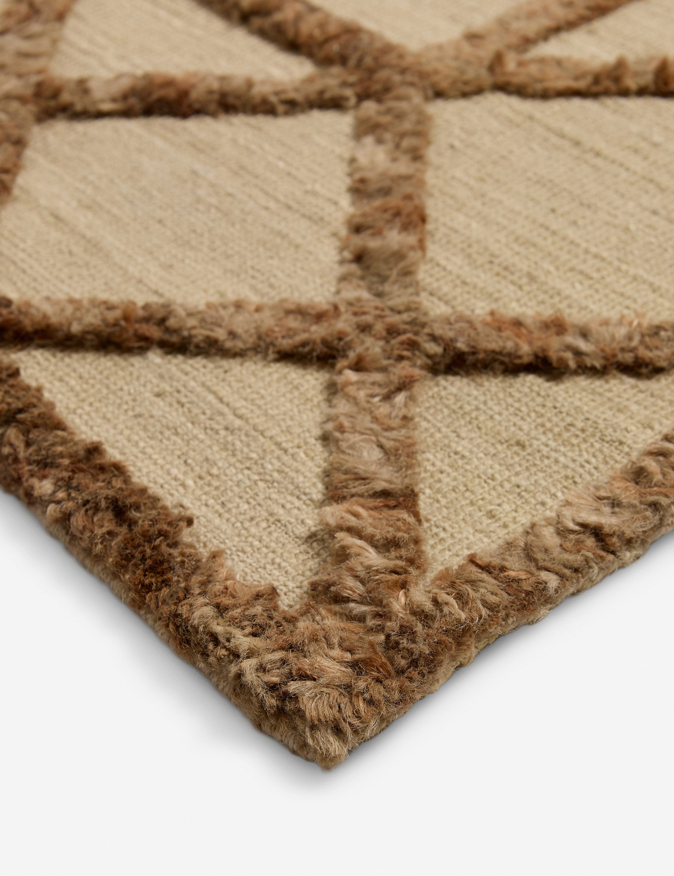 Jake Arnold Clairmont Handwoven Jute Rug - Natural Fiber Area Rug for Living Room, Bedroom & Boho Home Decor