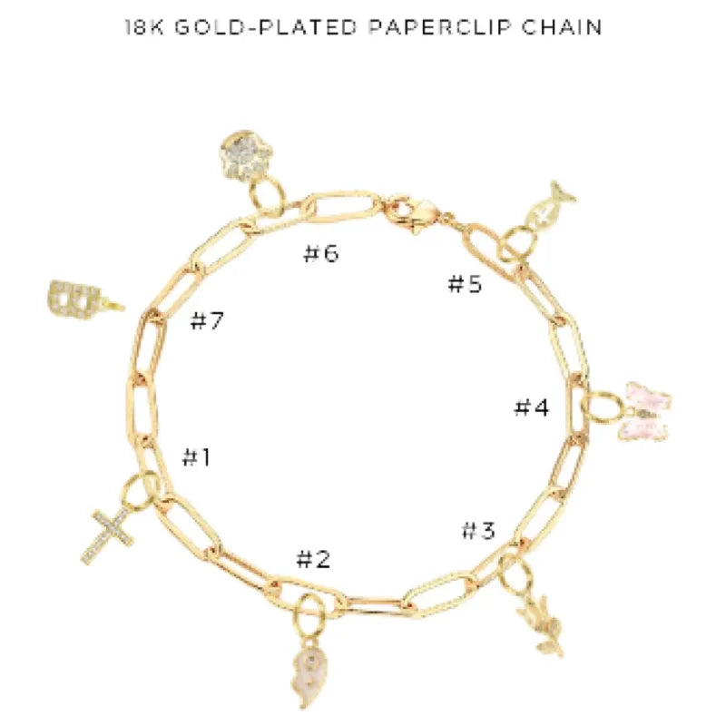 Charm Bracelet with Assorted Charms - Elegant Adjustable Jewelry for Women - Perfect for Gifts, Parties & Everyday Wear