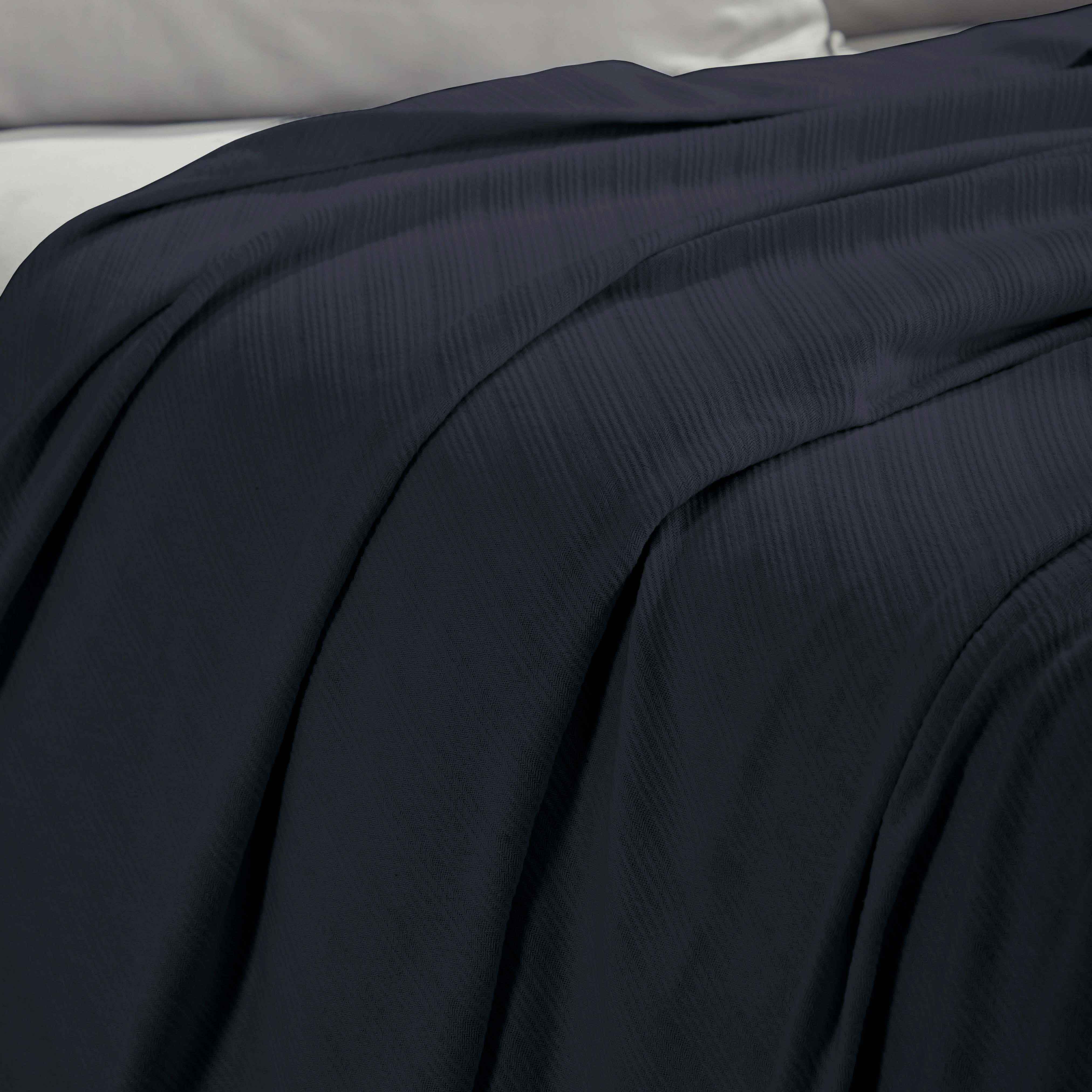 Premium Milan Cotton Textured Striped Lightweight Woven Blanket - Soft & Breathable Throw for Sofa, Bed, Picnic & Outdoor Use