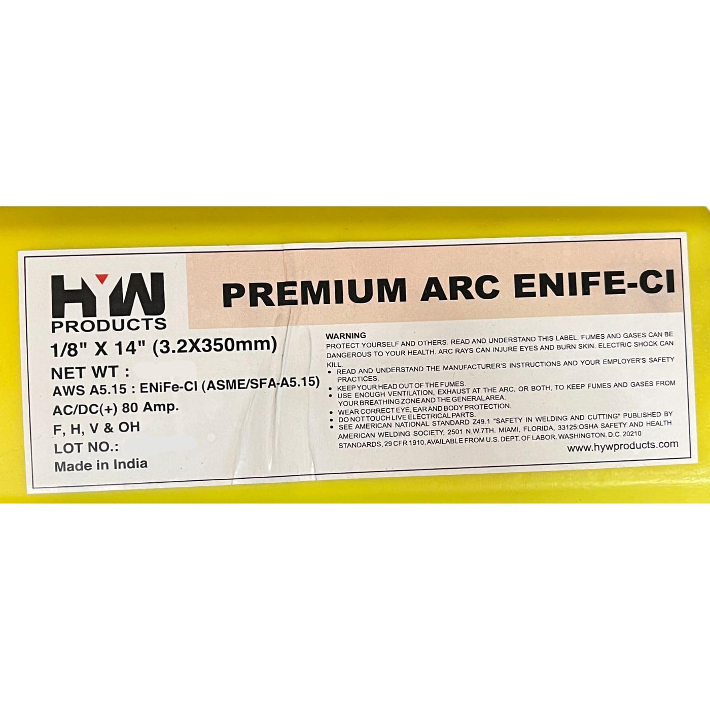 Nickel 55 Cast Iron Welding Electrode Rods 1/8