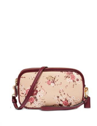 Coach Floral Sadie Crossbody Bag for Women - Stylish Leather Shoulder Purse with Adjustable Strap, Perfect for Daily Use, Travel & Shopping