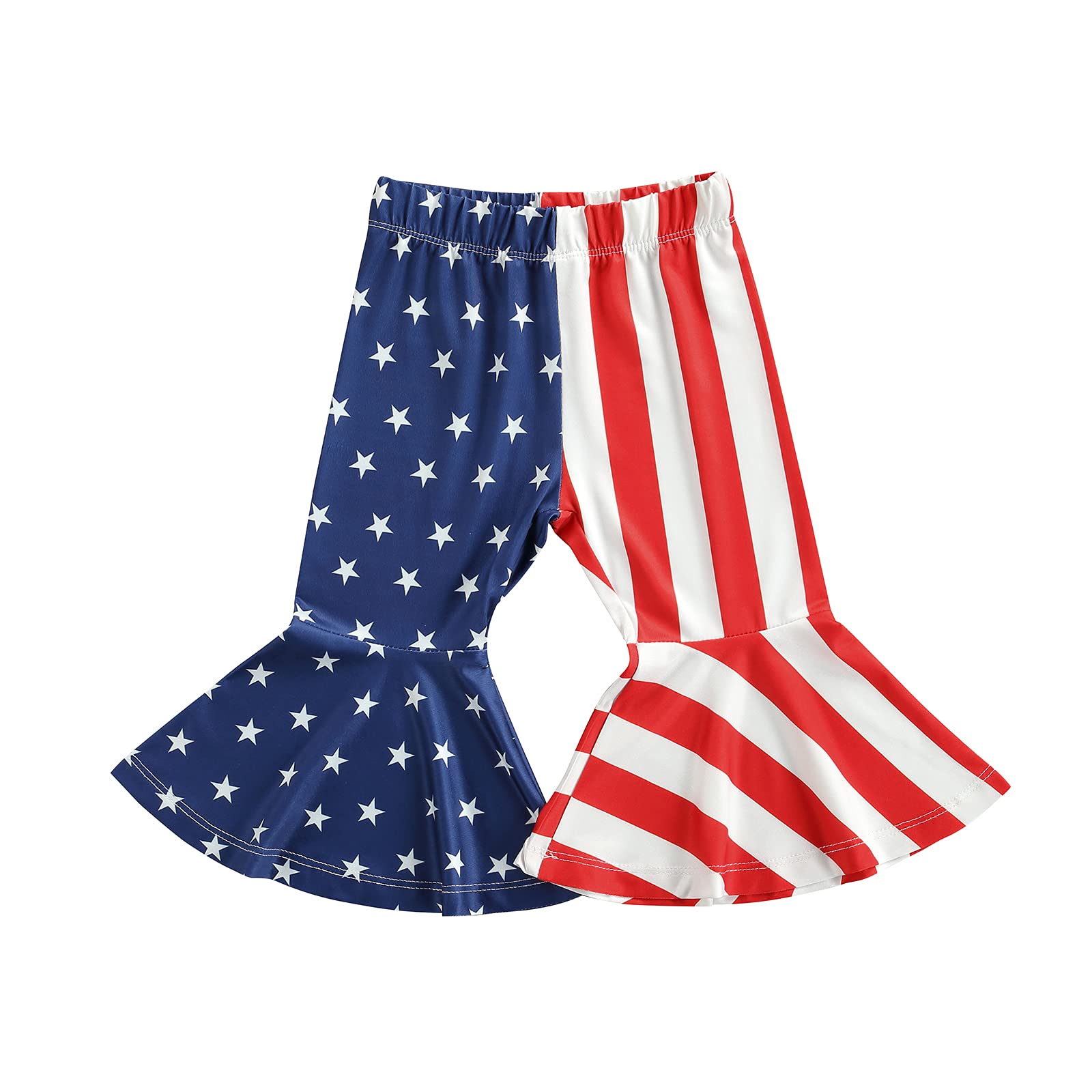 **Inevnen Toddler Baby Girl Bell Bottom Flare Pants - Ruffle Long Pants Leggings for Girls - Perfect for Playtime, Parties & Everyday Wear**