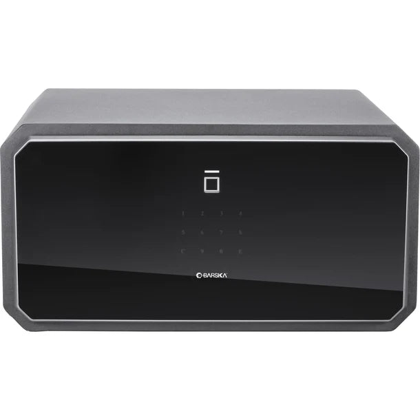 Barska AX13934 Obsidian 9 Biometric Fingerprint Safe with Touchscreen Keypad - Secure Handgun, Jewelry & Valuables for Home or Office Use