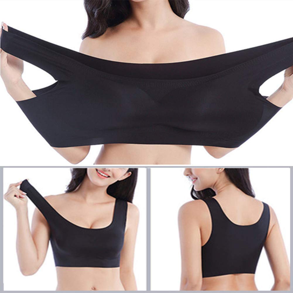 Plus Size Sports Bras for Women - Padded Seamless Yoga Bra Top for Comfort & Support | Perfect for Yoga, Gym & Active Wear